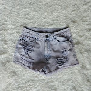 BDG acid washed jean short